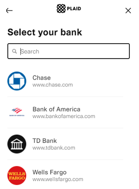 Select Your Bank