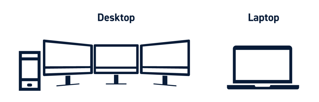 Trading on Desktop vs Laptop